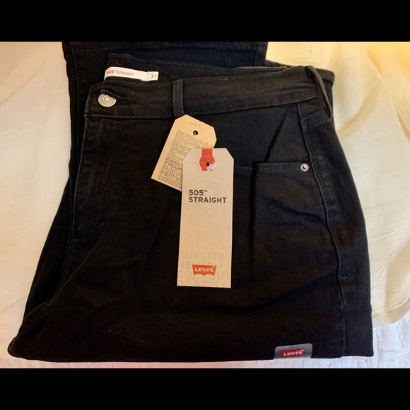 Levi's Denim - NWT Levi’s Women’s 505 Jeans Size 12M, Black.